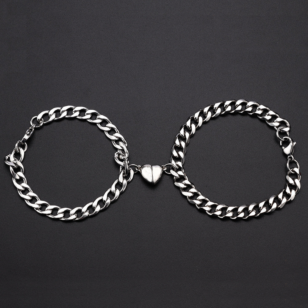 Love Magnet Couple Bracelets – Stay Linked in Love