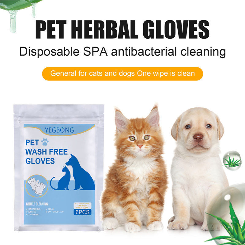No-Bath Pet Cleaning Gloves – Quick Fresh Clean Anytime