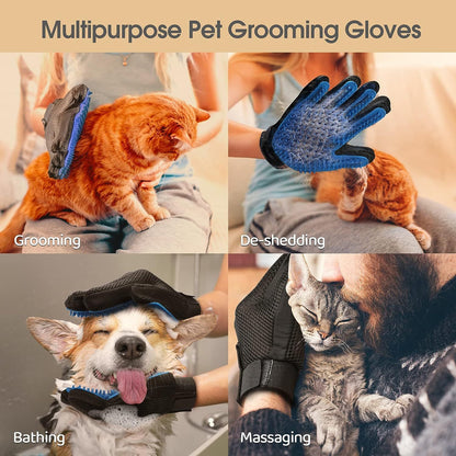 Upgrade Grooming Gloves – Gentle Shedding for Pets