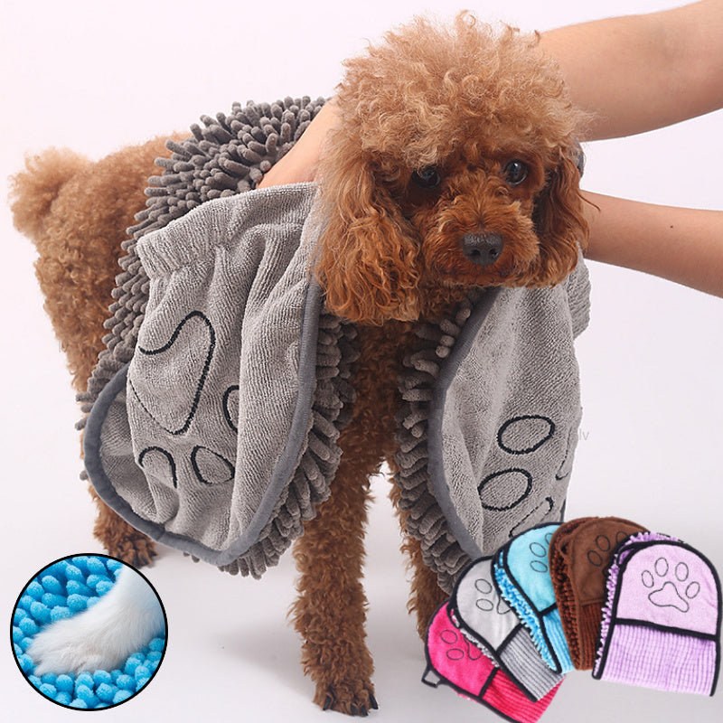 Super Absorbent Pet Towels – Quick-Dry for Dogs & Cats