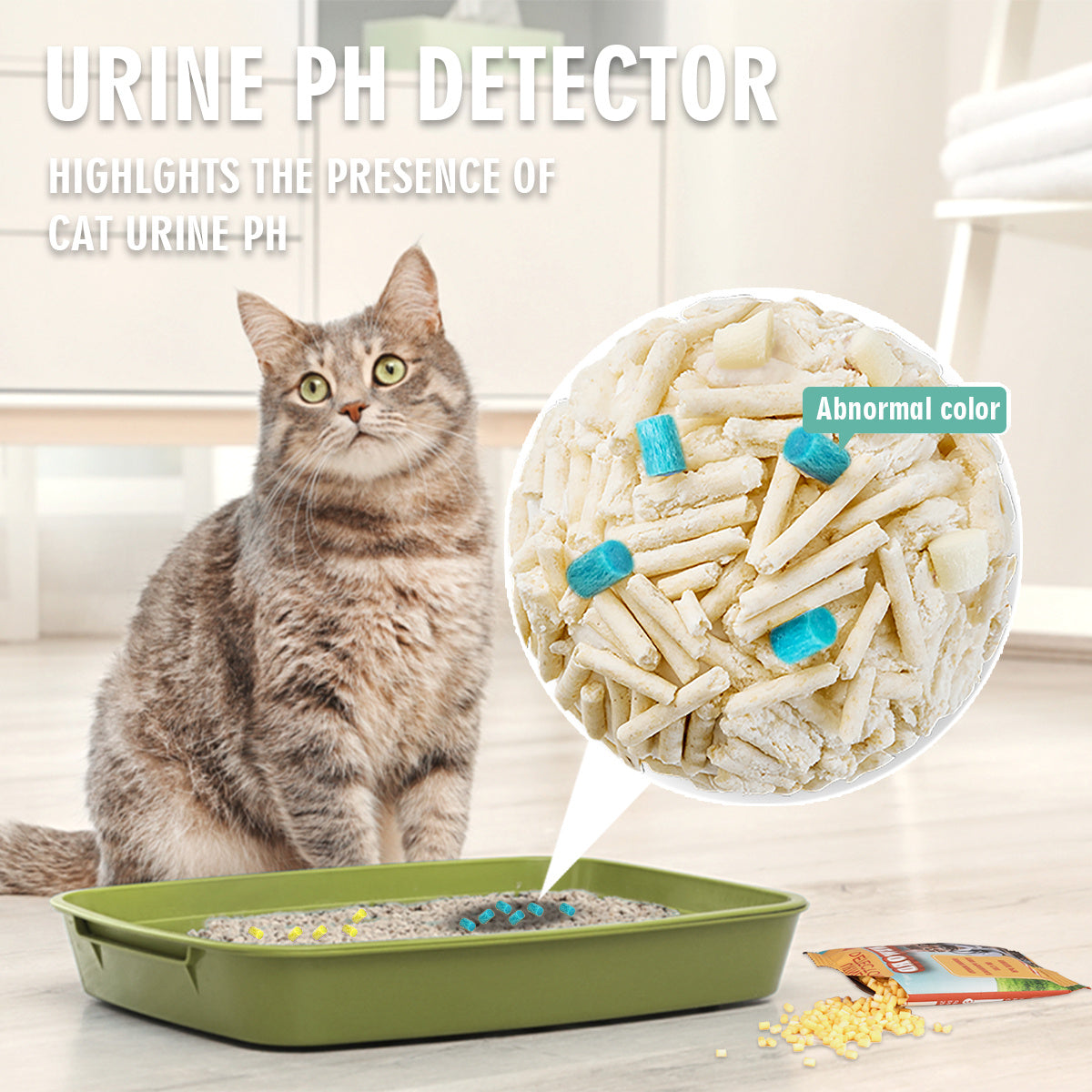 Smart Cat Litter – Self-Checking Clean Particles for Cats