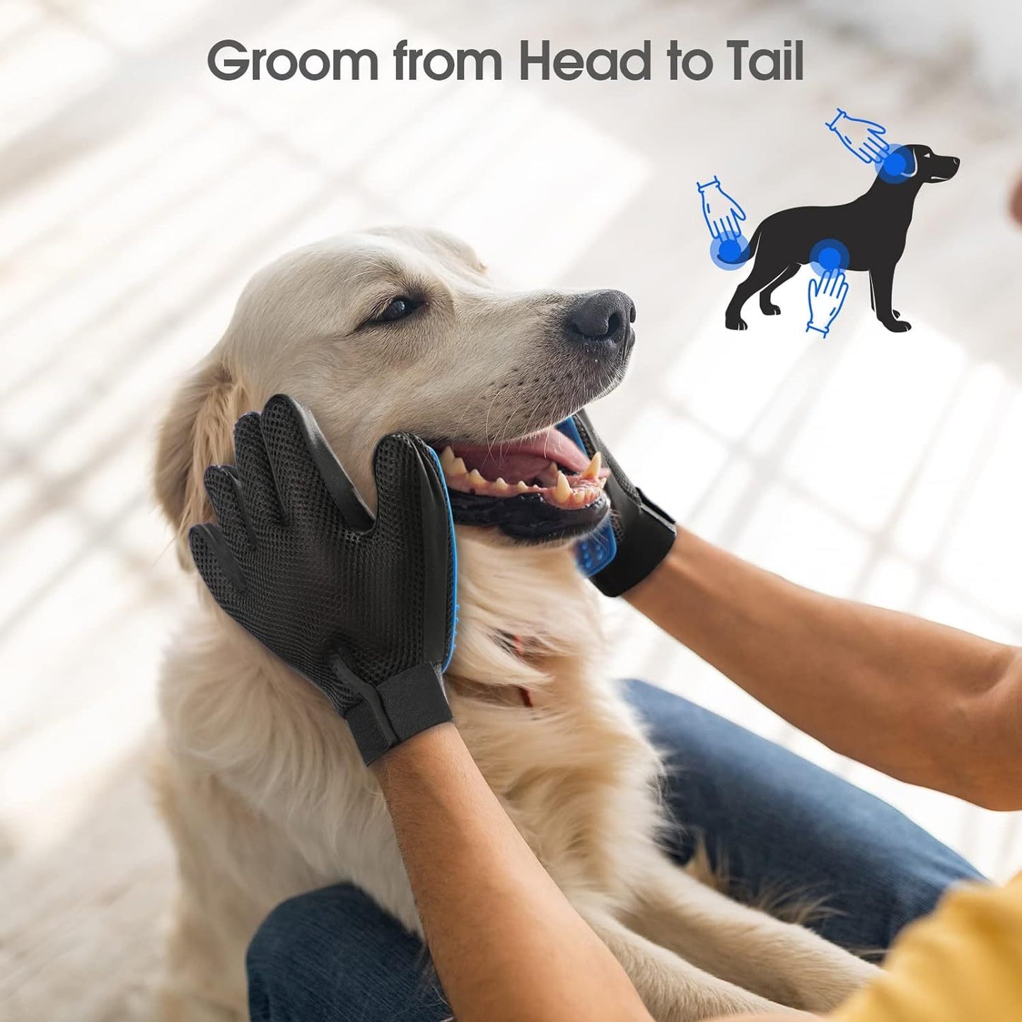 Upgrade Grooming Gloves – Gentle Shedding for Pets
