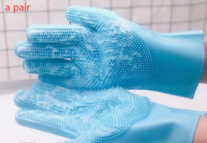 Pet Grooming Glove – Gentle Brush for Dogs & Cats