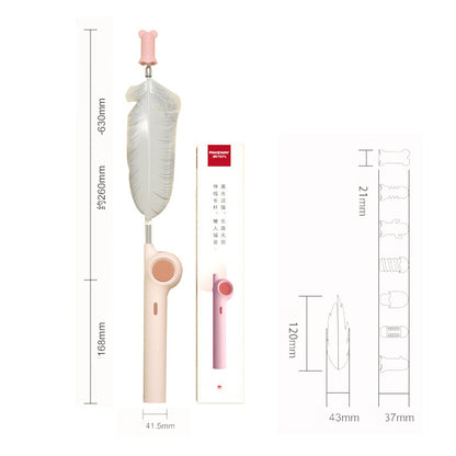 Funny Cat Rod Feather Infrared Fishing Cat Interactive Toy Set